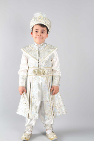 Ertuğrul Krem Mavi Şehzade Sünnet Takımı