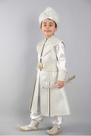 Ertuğrul Turkuaz Baklava Desenli Sünnet Takımı